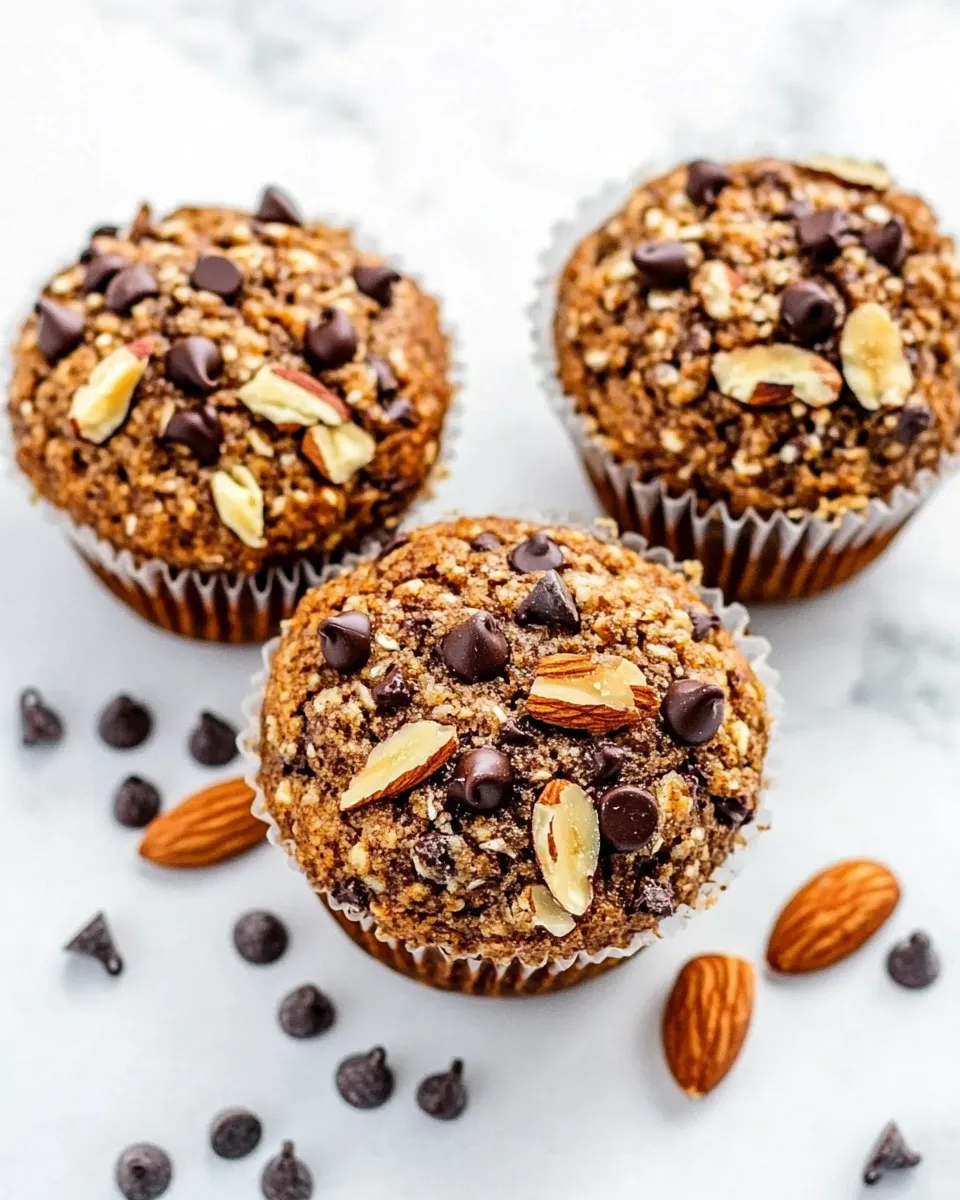 Delicious Almond Flour Paleo Banana Nut Muffins With Chocolate Chips dish photo