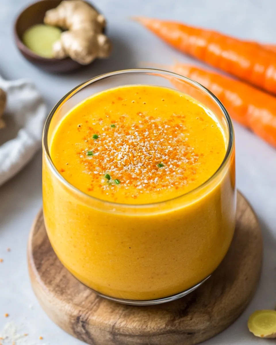 Delicious Anti-Inflammatory Carrot Ginger Smoothie dish photo