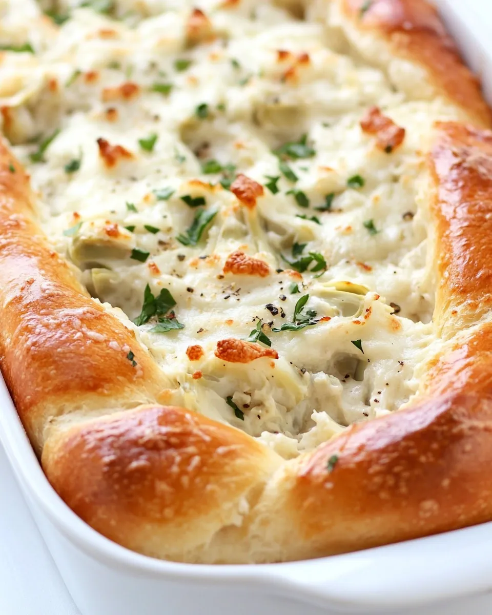 Classic Artichoke Dip Stuffed Bread dish photo