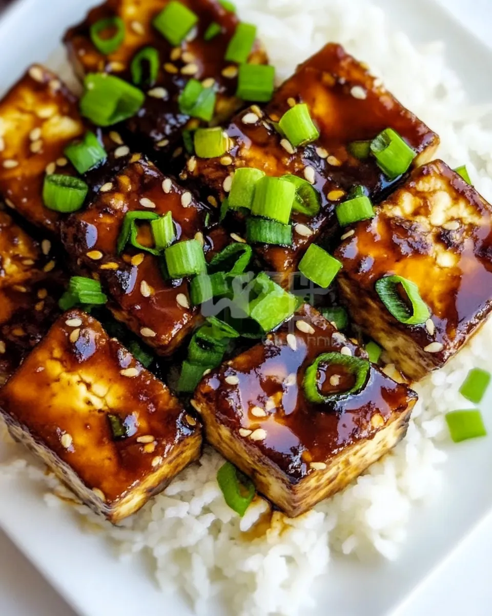 Classic Asian Garlic Tofu dish photo