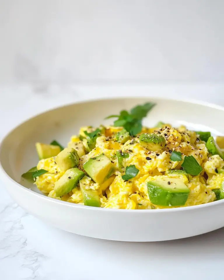 Homemade Avocado Scrambled Eggs recipe photo