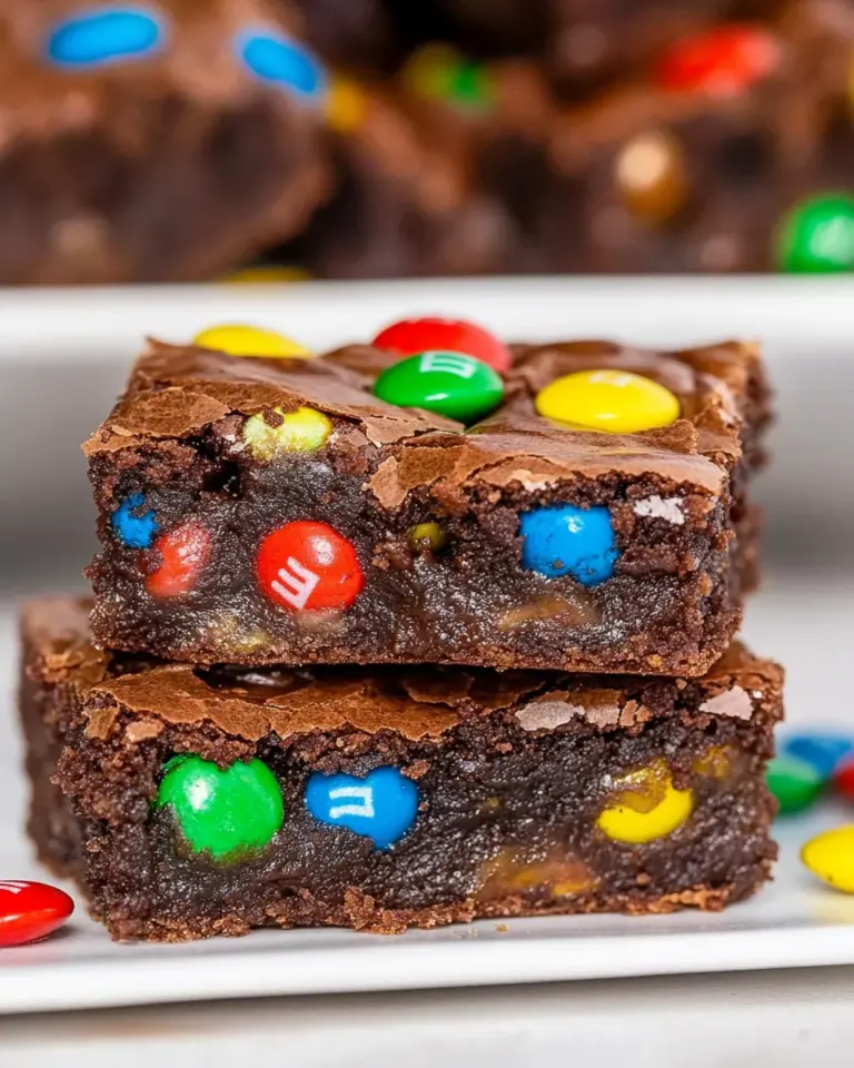 Homemade BEST Fudgy M&M Brownies Recipe photo