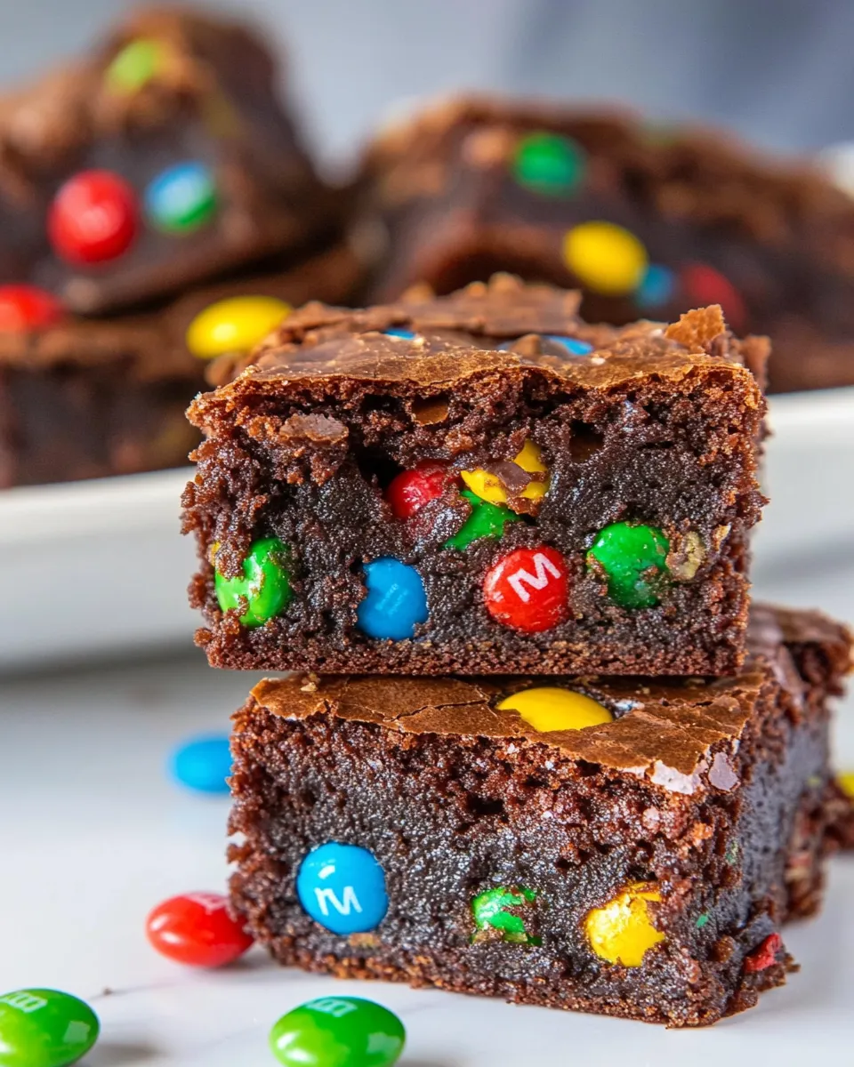 Delicious BEST Fudgy M&M Brownies Recipe dish photo