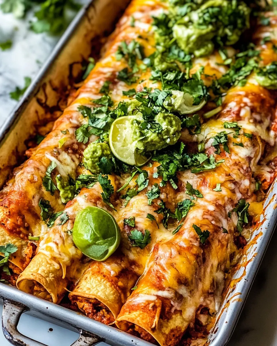 Simple Baked Cheesy Cuban Chicken Taquitos. photo