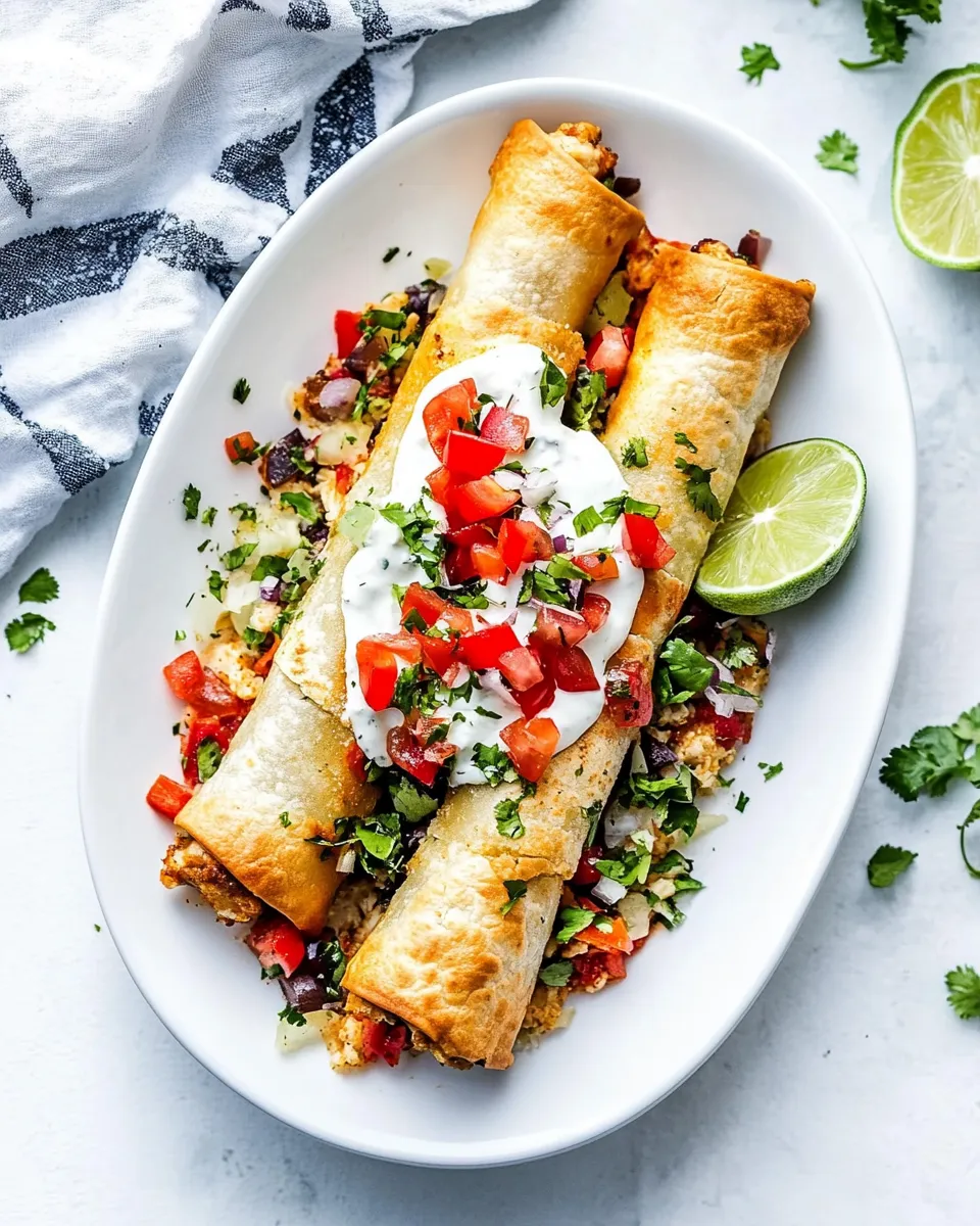 Homemade Baked Creamy Chicken Taquitos recipe photo