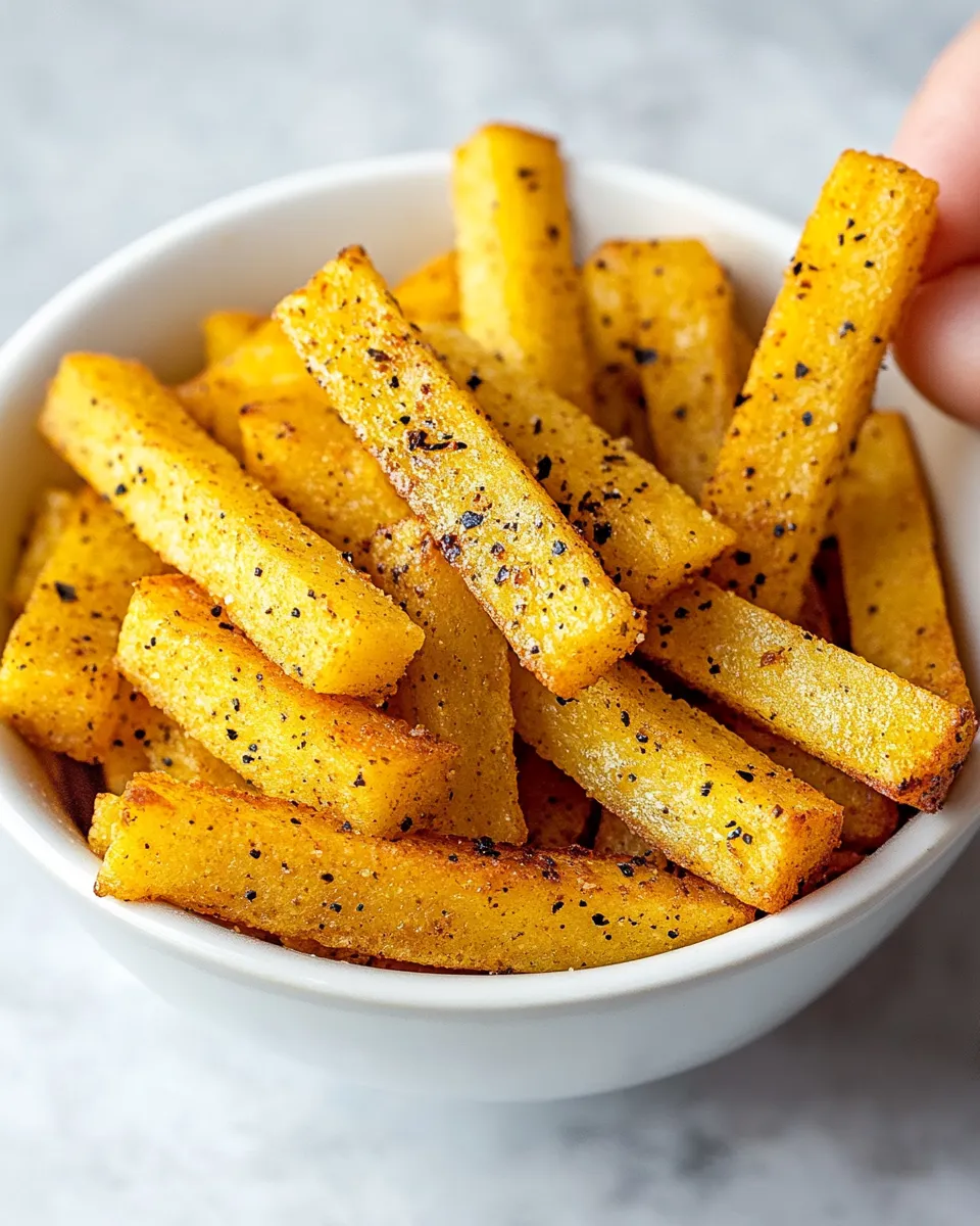 Delicious Baked Crispy Polenta Fries dish photo