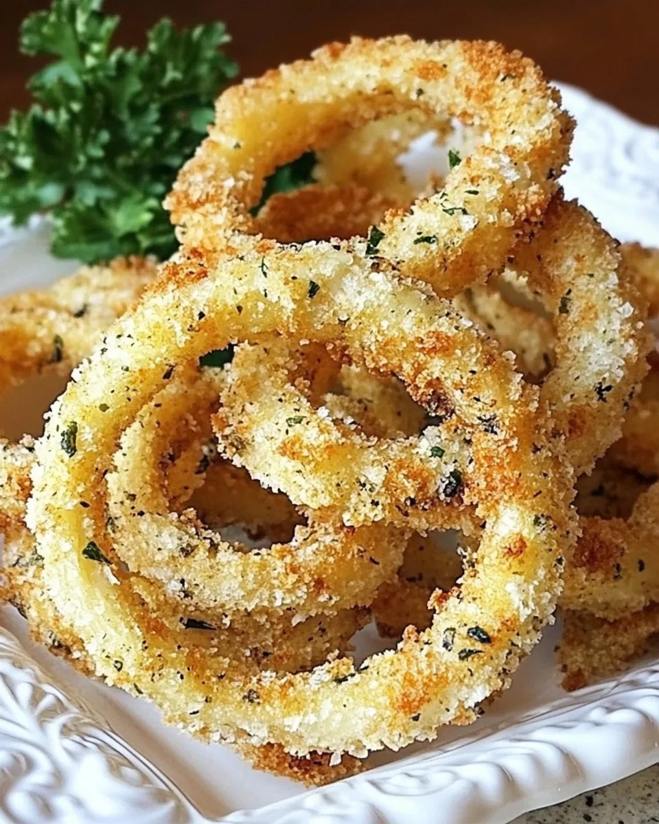 Homemade Baked Onion Rings recipe photo