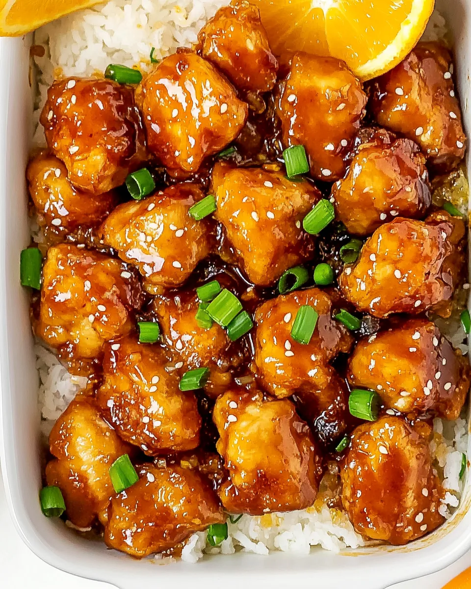 Homemade Baked Orange Chicken photo