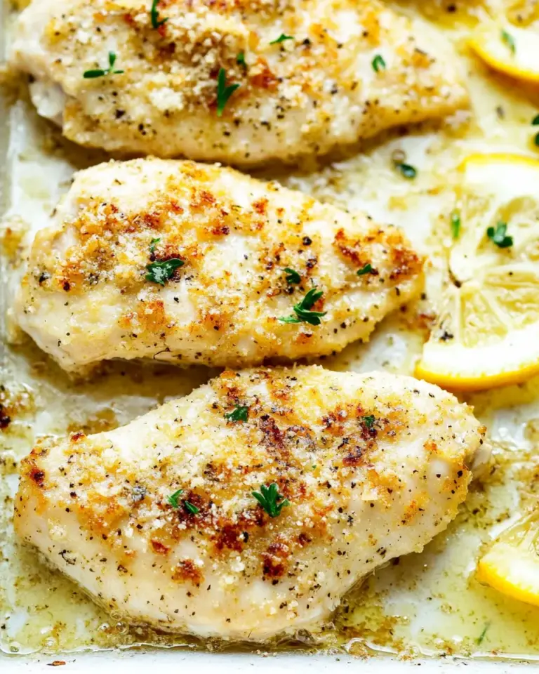 Homemade Baked Parmesan Garlic Chicken (4 ingredients!) recipe photo