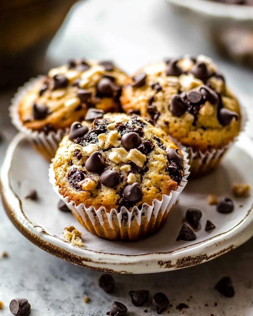 Delicious Bakery Style Chocolate Chip Muffins. picture