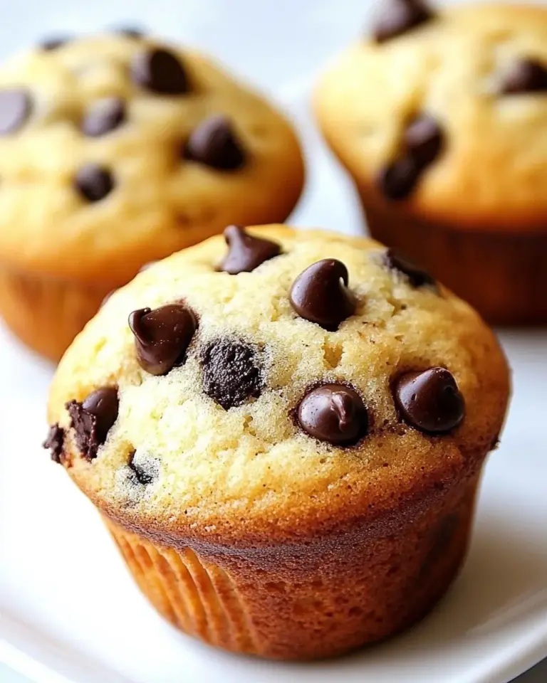 Homemade Bakery Style Jumbo Chocolate Chip Muffins photo