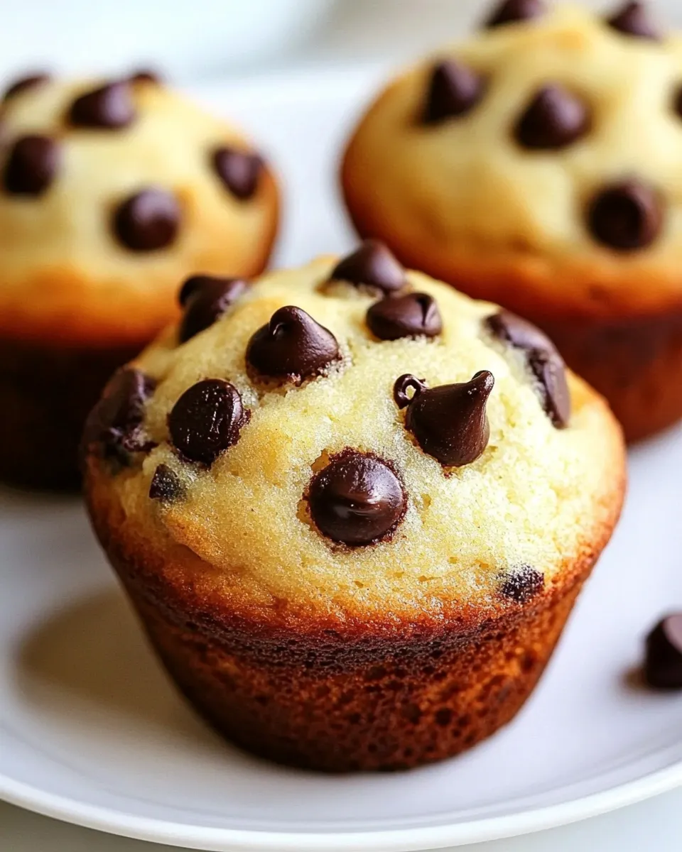 Easy Bakery Style Jumbo Chocolate Chip Muffins recipe image