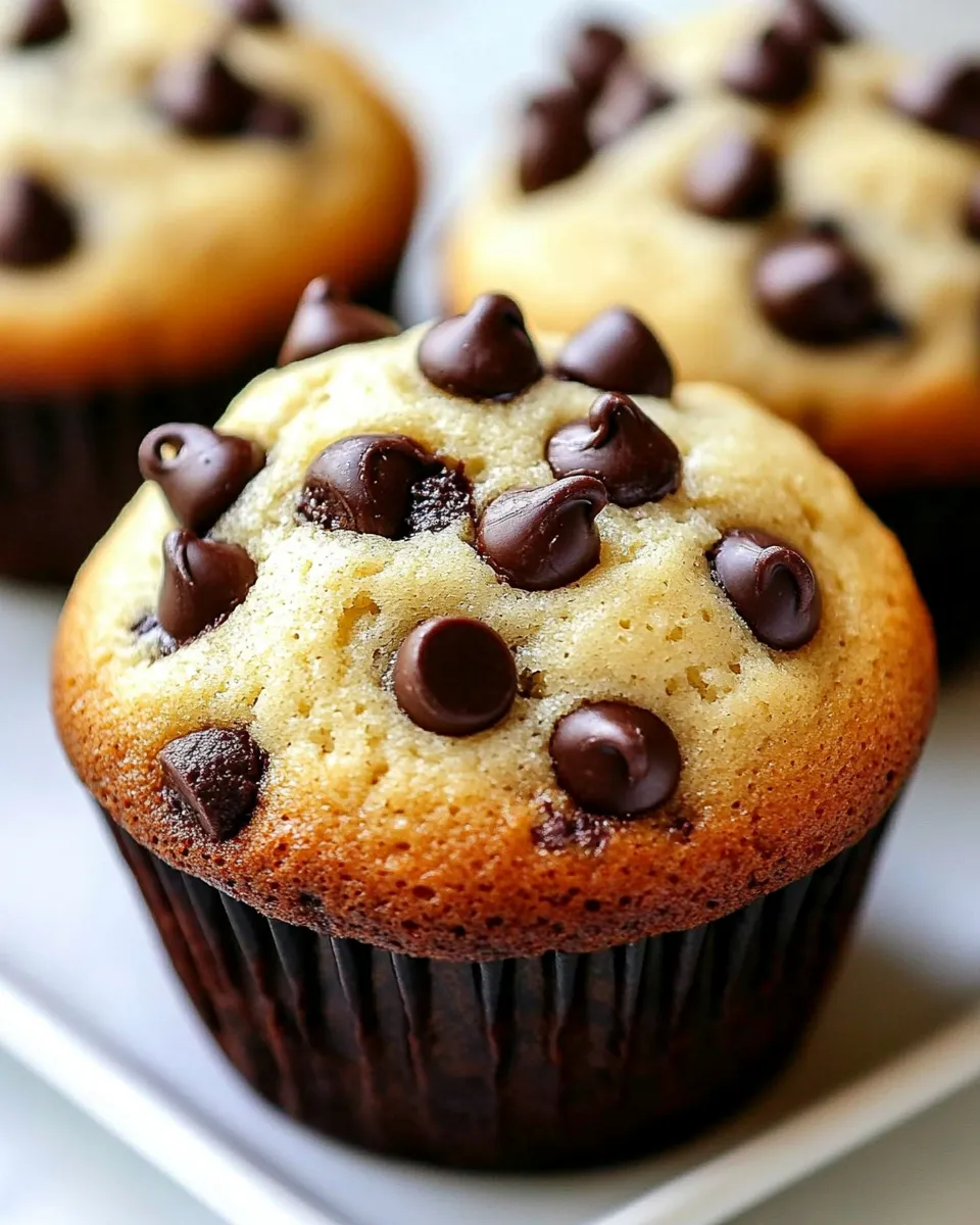 Delicious Bakery Style Jumbo Chocolate Chip Muffins dish photo