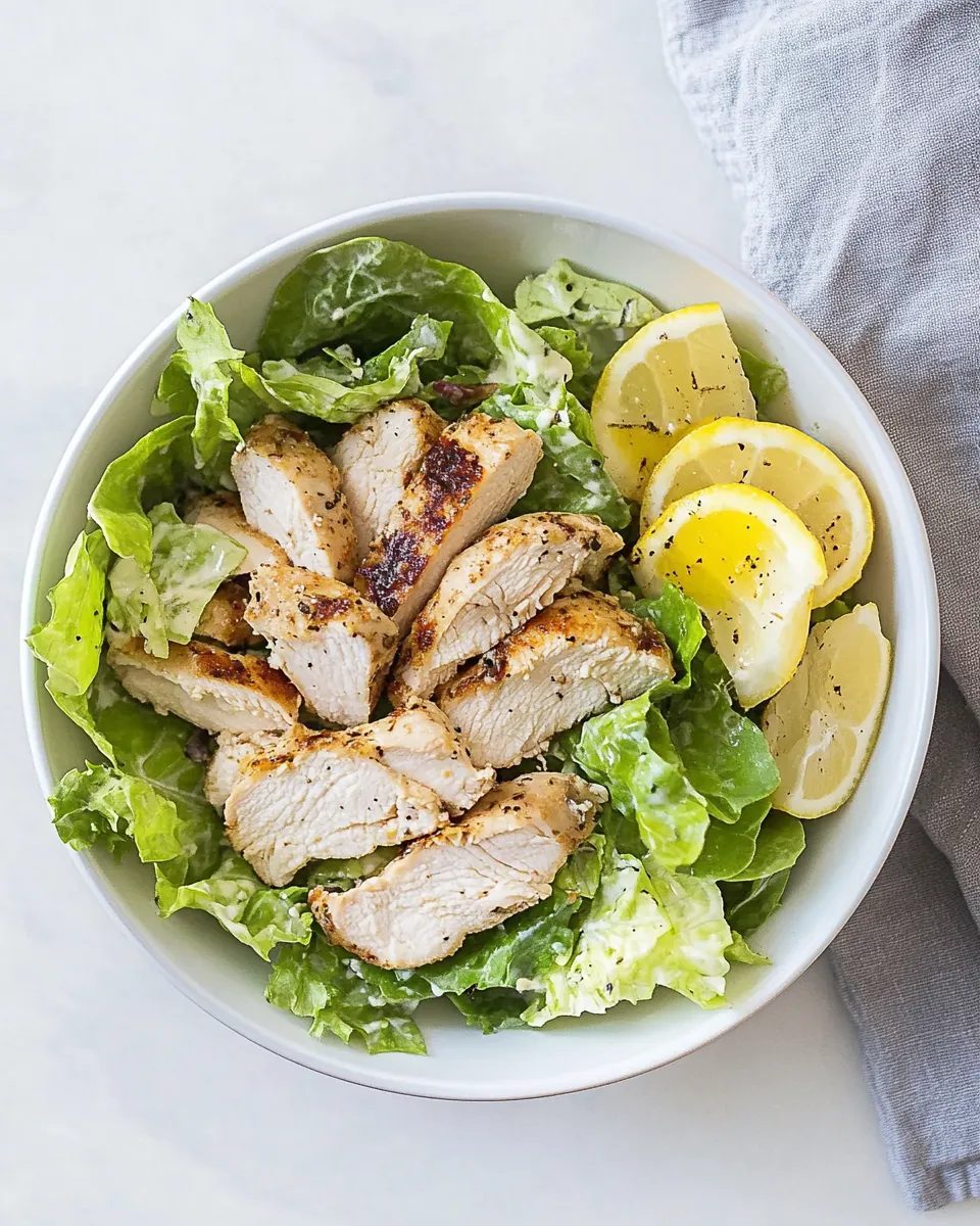 Classic Balsamic Baked Chicken Caesar Salad image