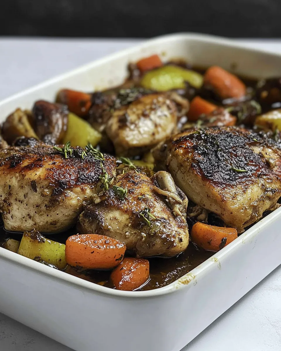 Classic Balsamic Chicken and Vegetables Recipe image