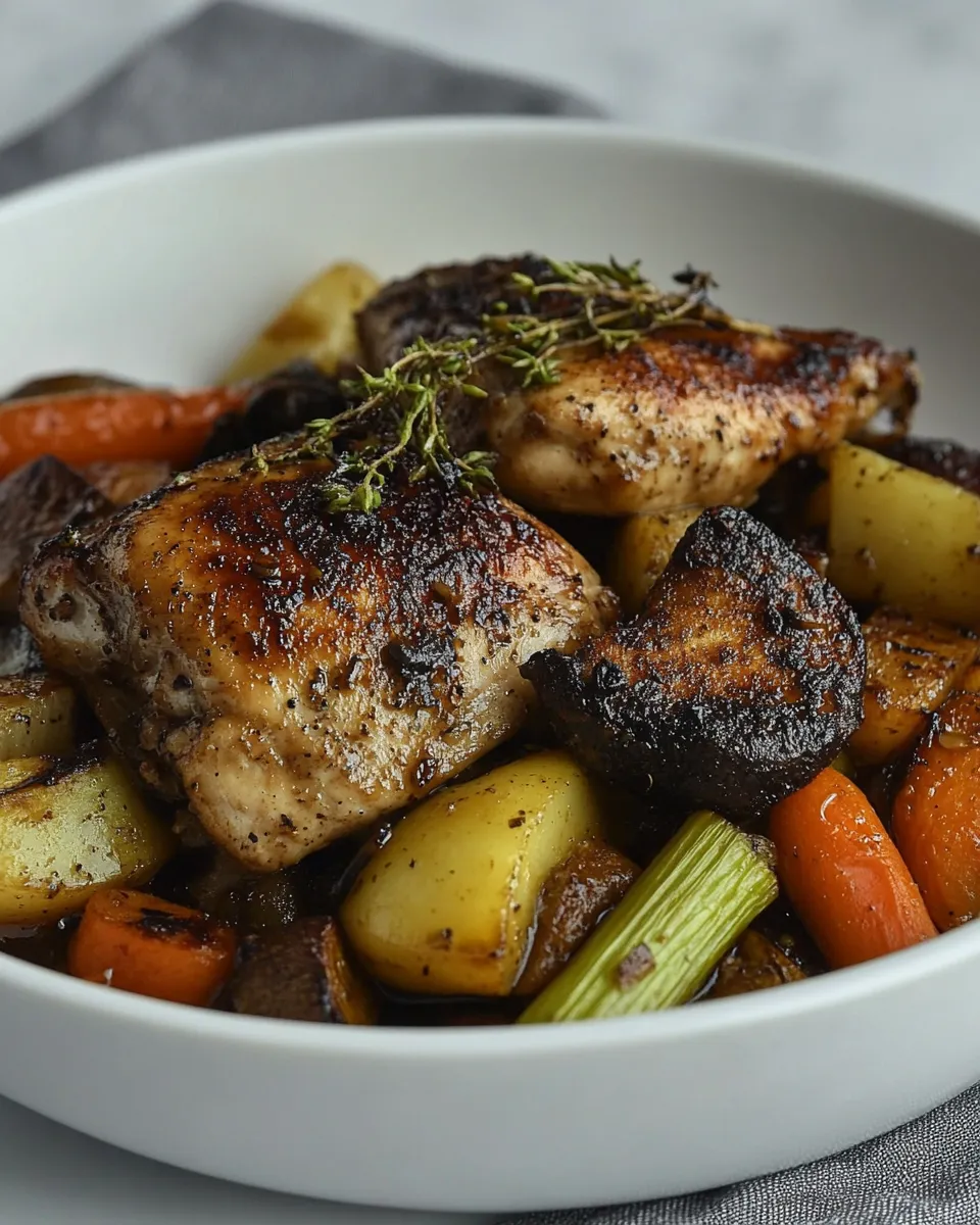 Delicious Balsamic Chicken and Vegetables Recipe dish photo