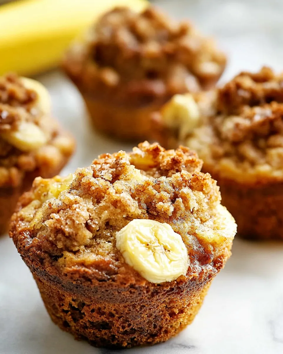 Easy Banana Bread Streusel Muffins dish photo