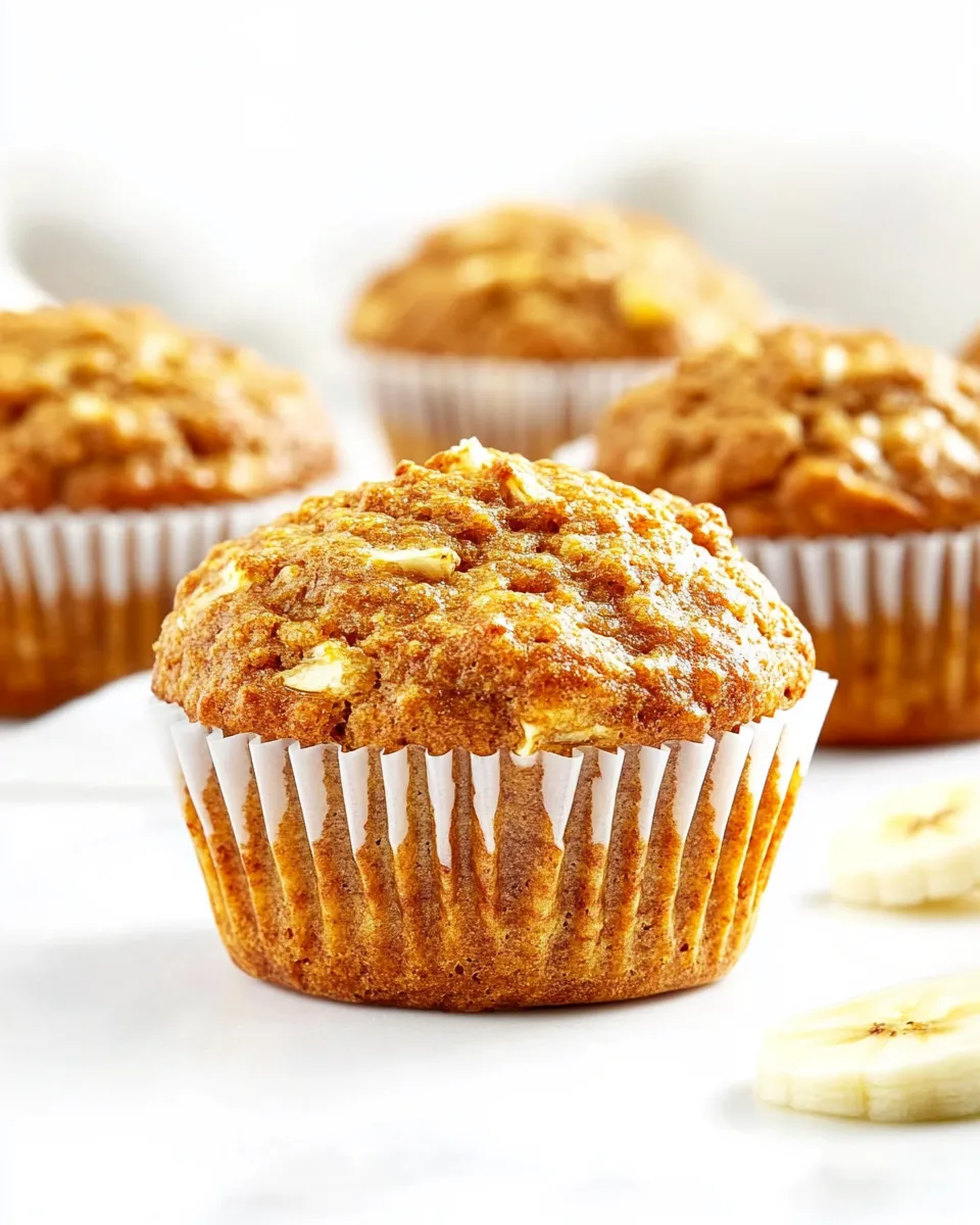 Classic Banana Breakfast Muffins recipe image