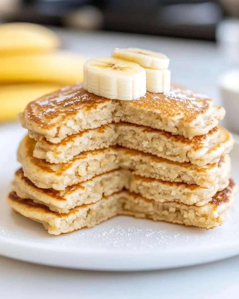 Homemade Banana Oat Pancakes recipe photo