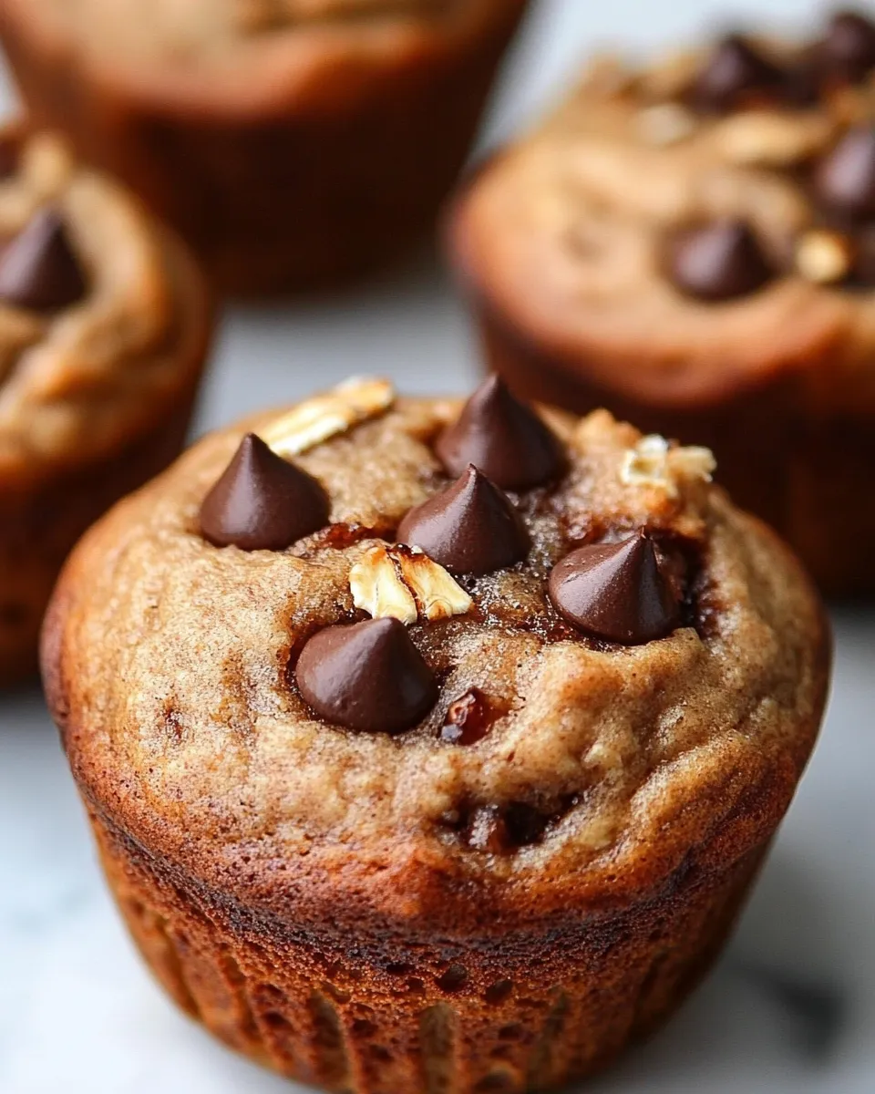 Easy Banana Oatmeal Blender Muffins recipe photo