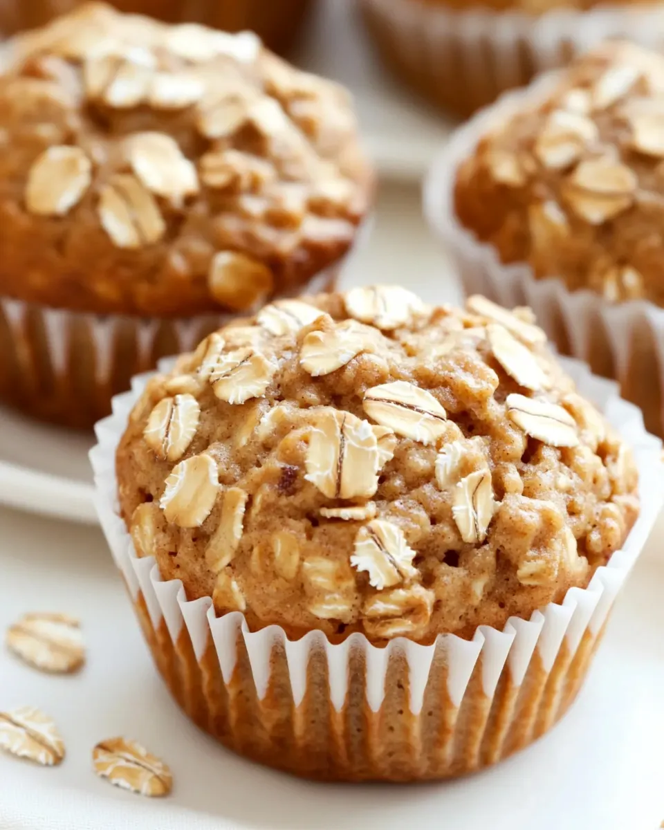 Homemade Banana Oatmeal Raisin Muffins recipe photo