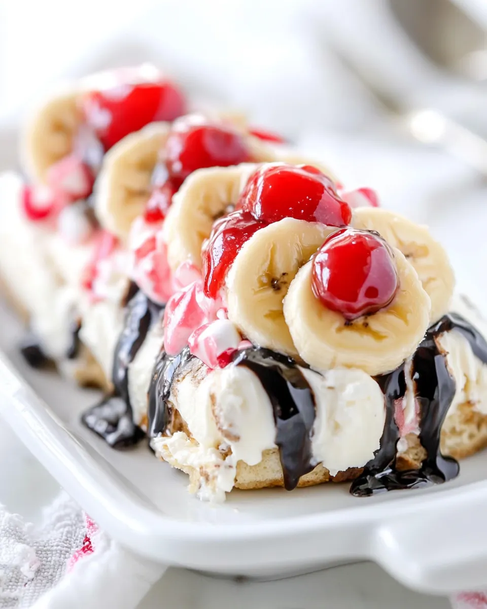 Easy Banana Split Dessert recipe photo