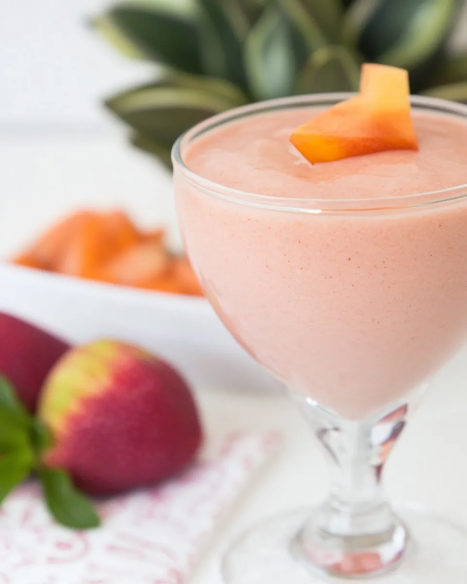 Easy Batida de Zapote (Mamey Shake) food shot