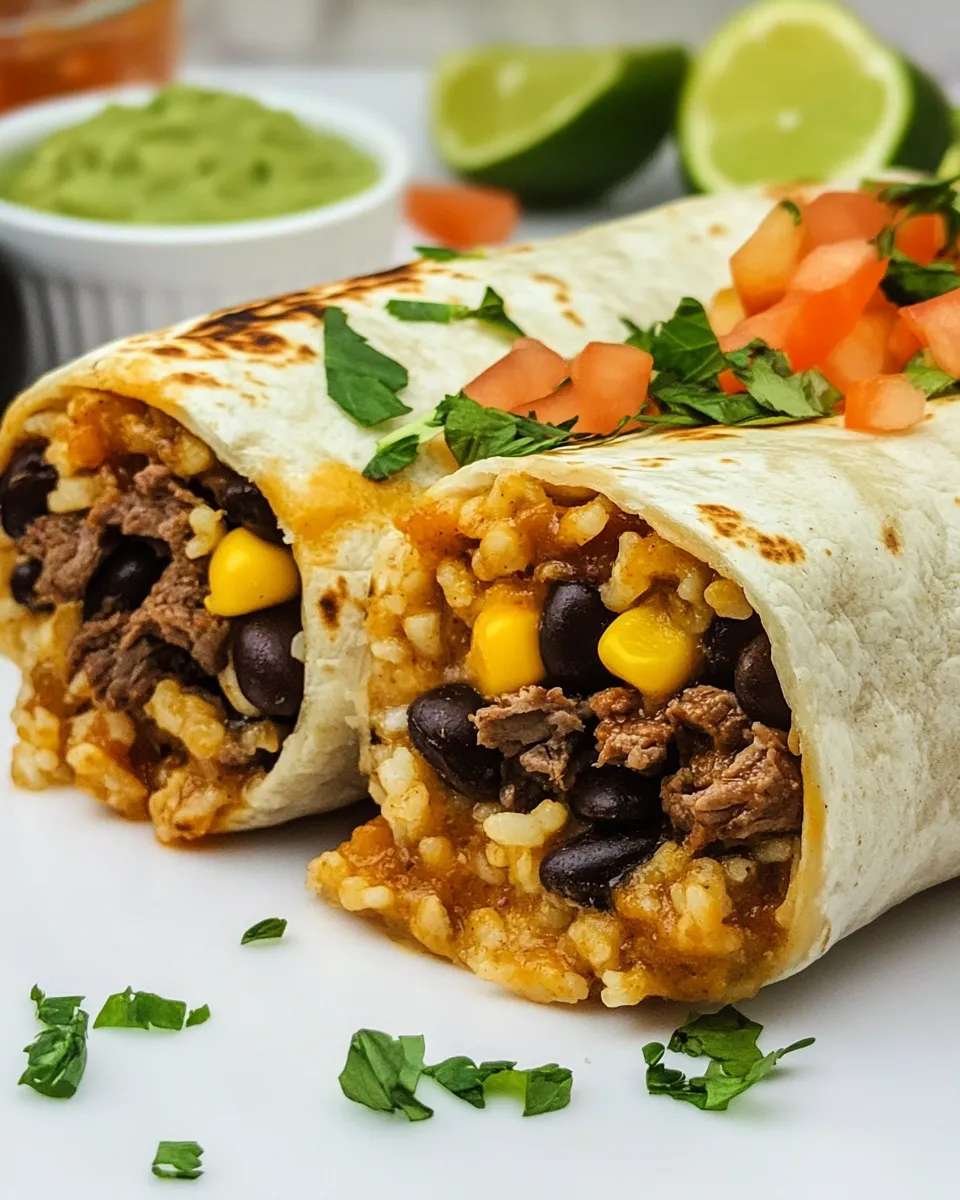 Homemade Beef Burrito photo