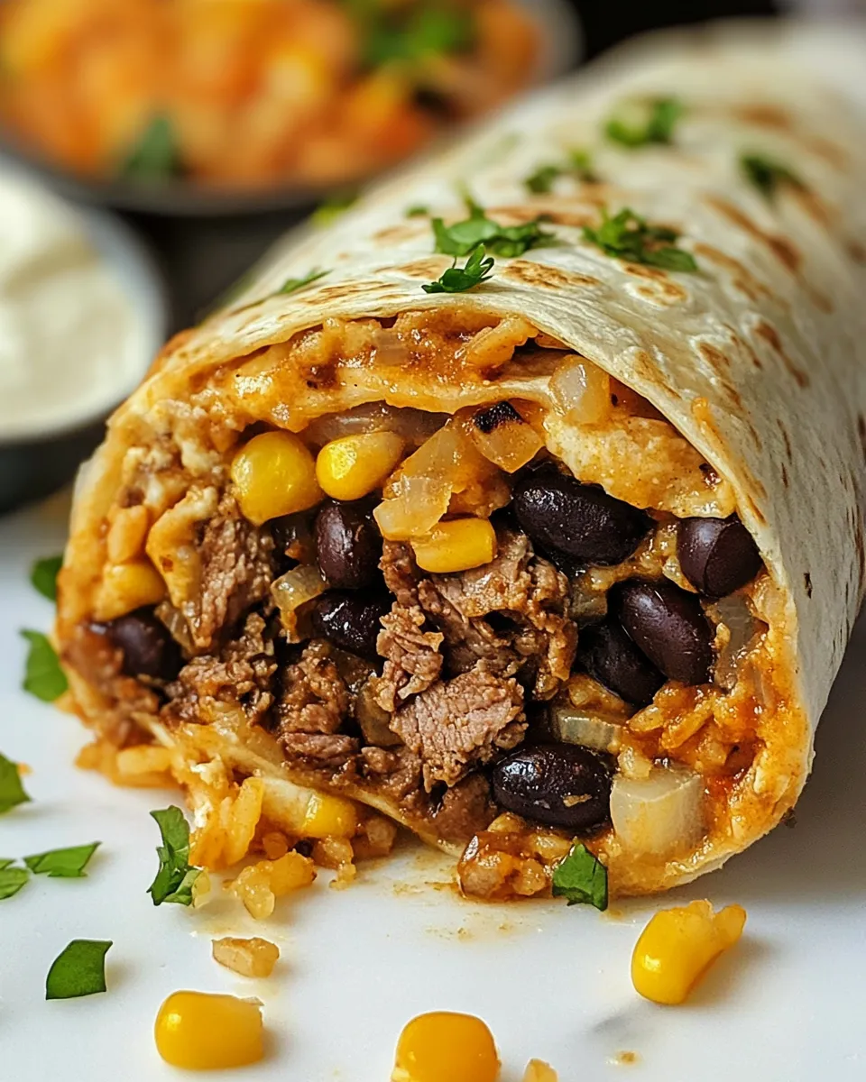 Easy Beef Burrito dish photo