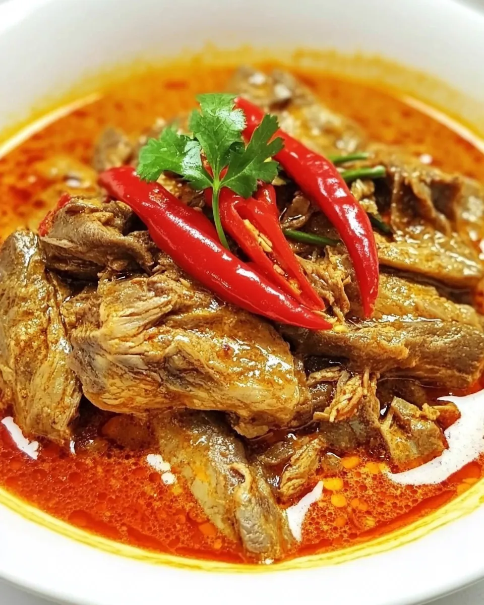 Classic Beef Panang Curry dish photo