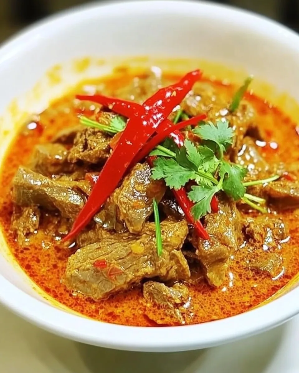 Easy Beef Panang Curry food shot
