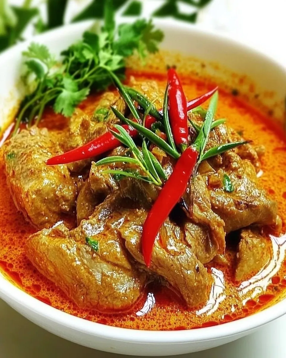 Delicious Beef Panang Curry image