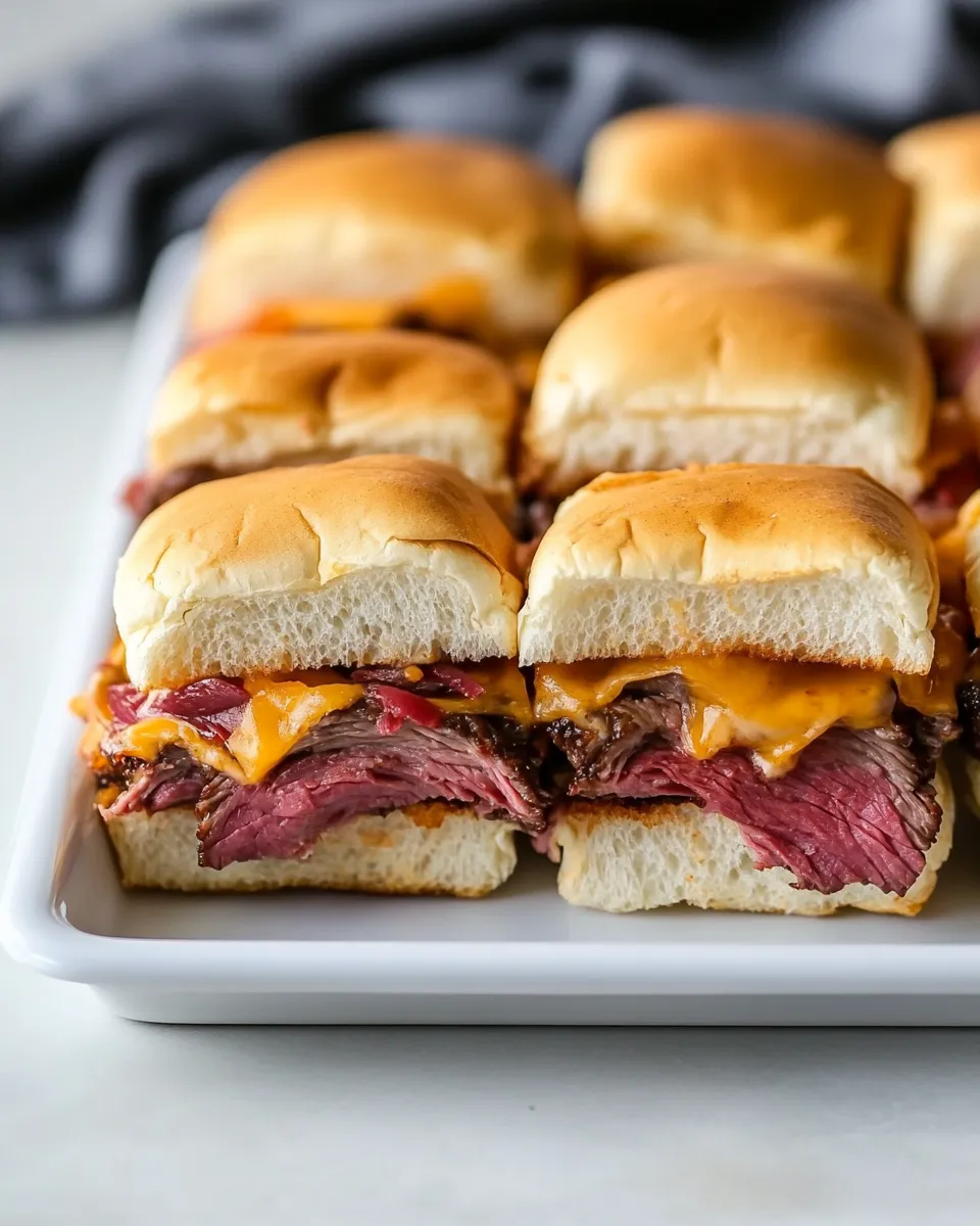 Classic Beef and Cheddar Sliders (Arbys Copycat) image