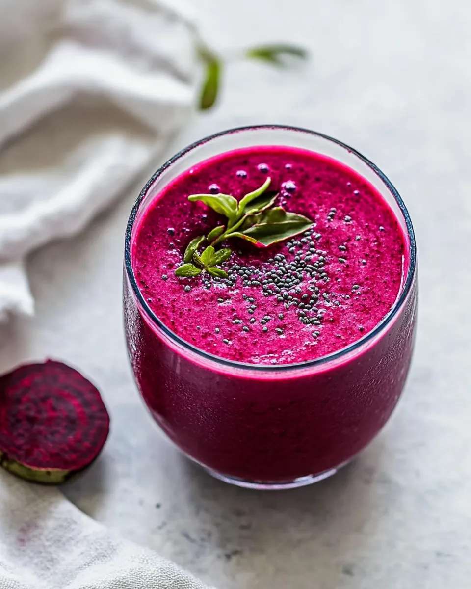 Homemade Beet Smoothie photo