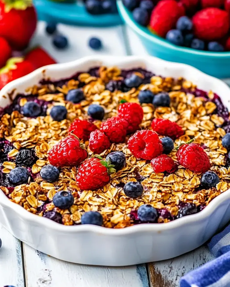 Homemade Berry Baked Oatmeal photo