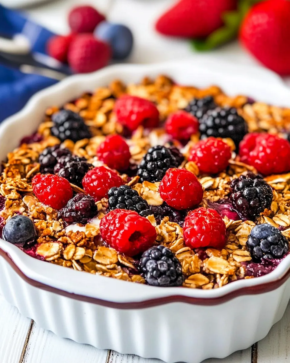Classic Berry Baked Oatmeal image