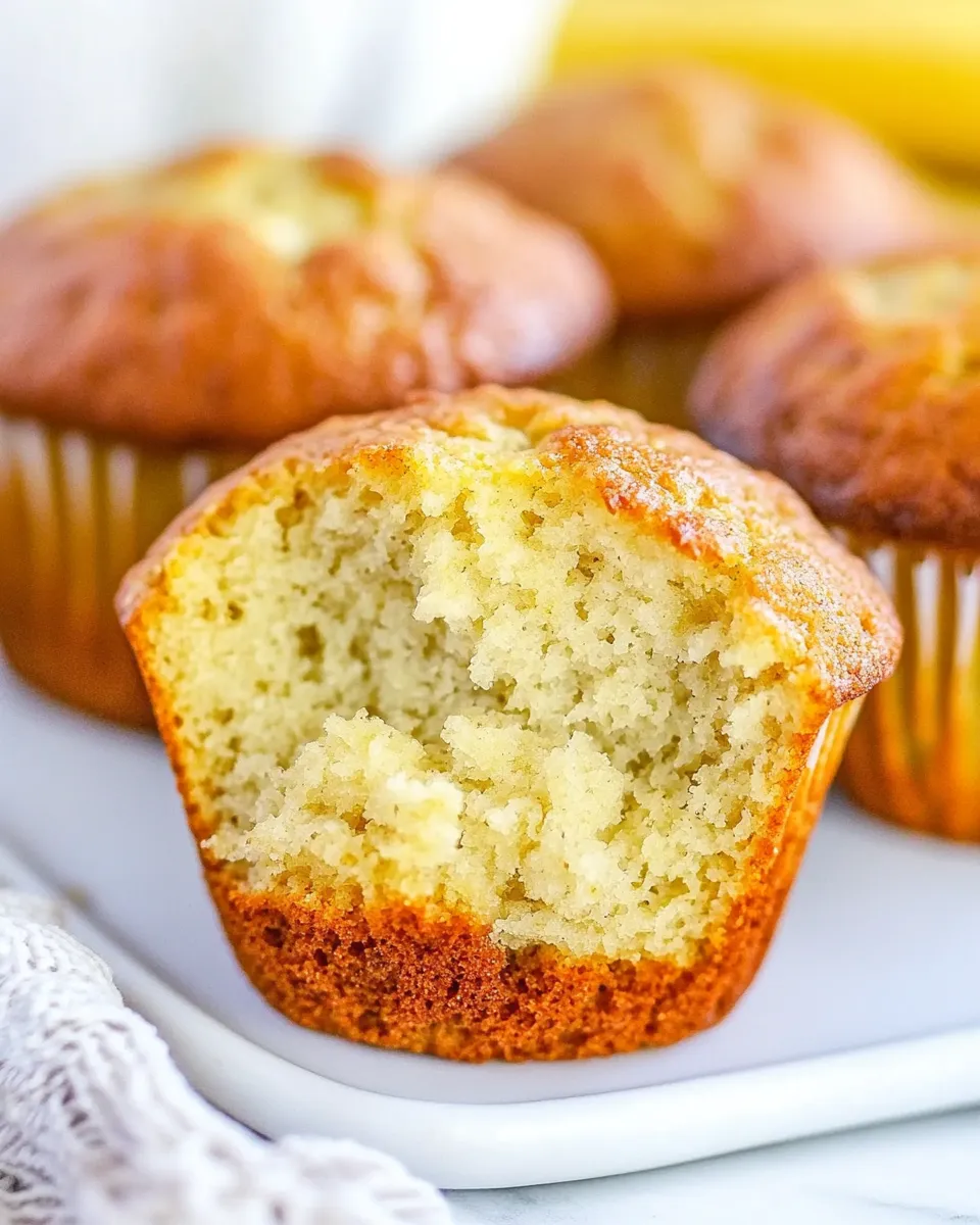 Delicious Best Banana Muffins Recipe food shot