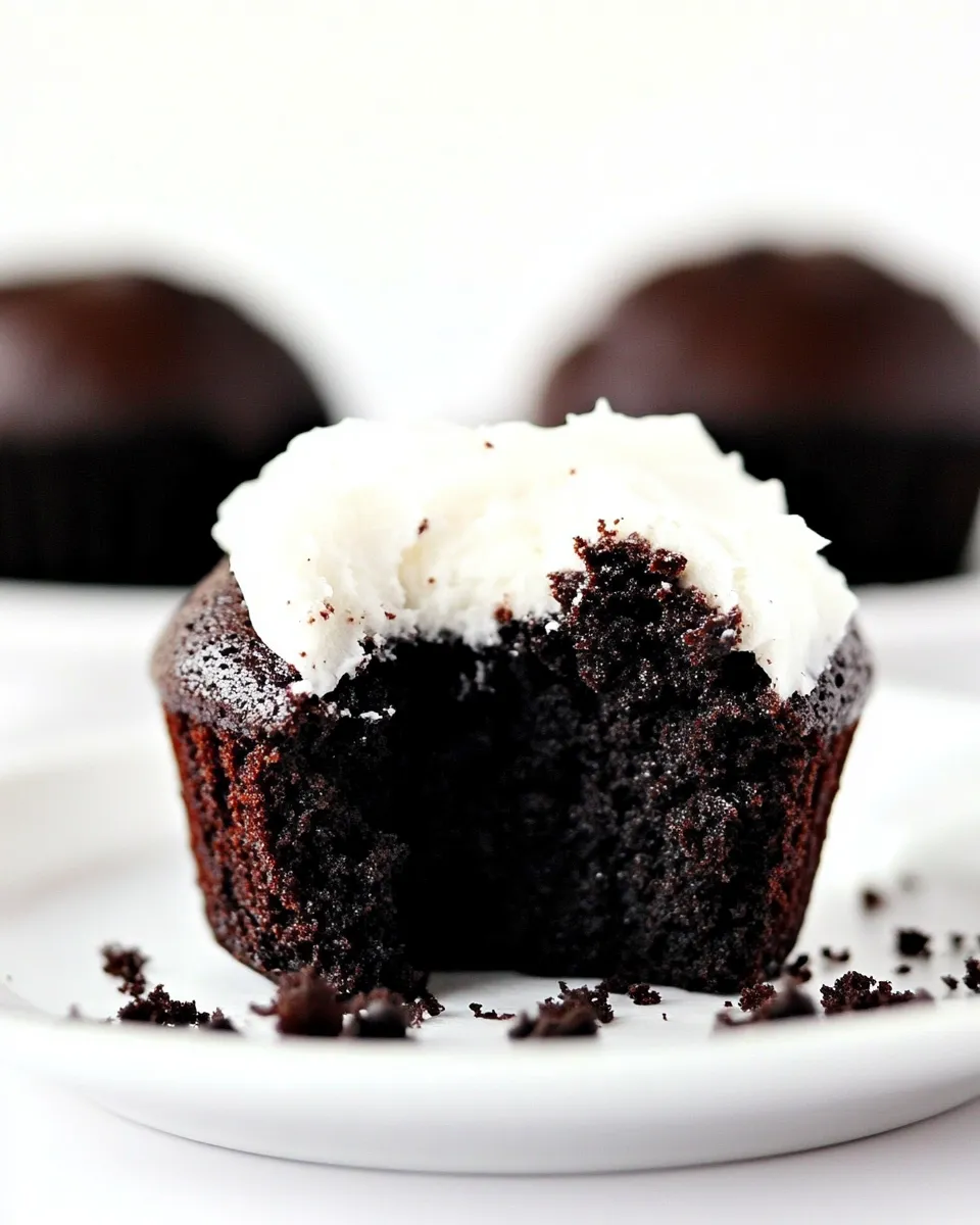 Delicious Best Chocolate Cupcakes Recipe food shot