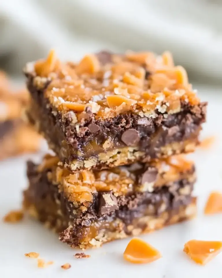 Homemade Better-Than-Girl-Scout Samoas Cookie Bars recipe photo