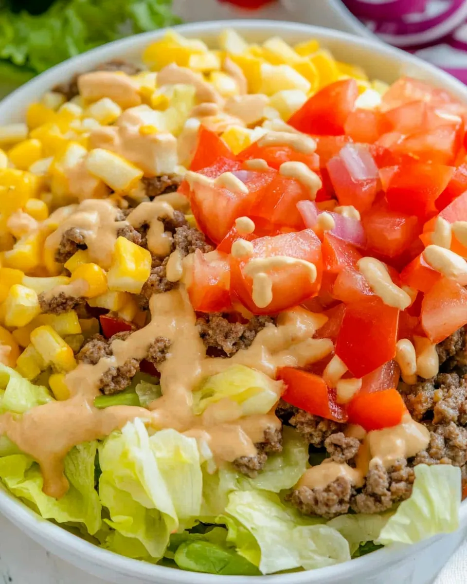 Classic Big Mac Salad dish photo