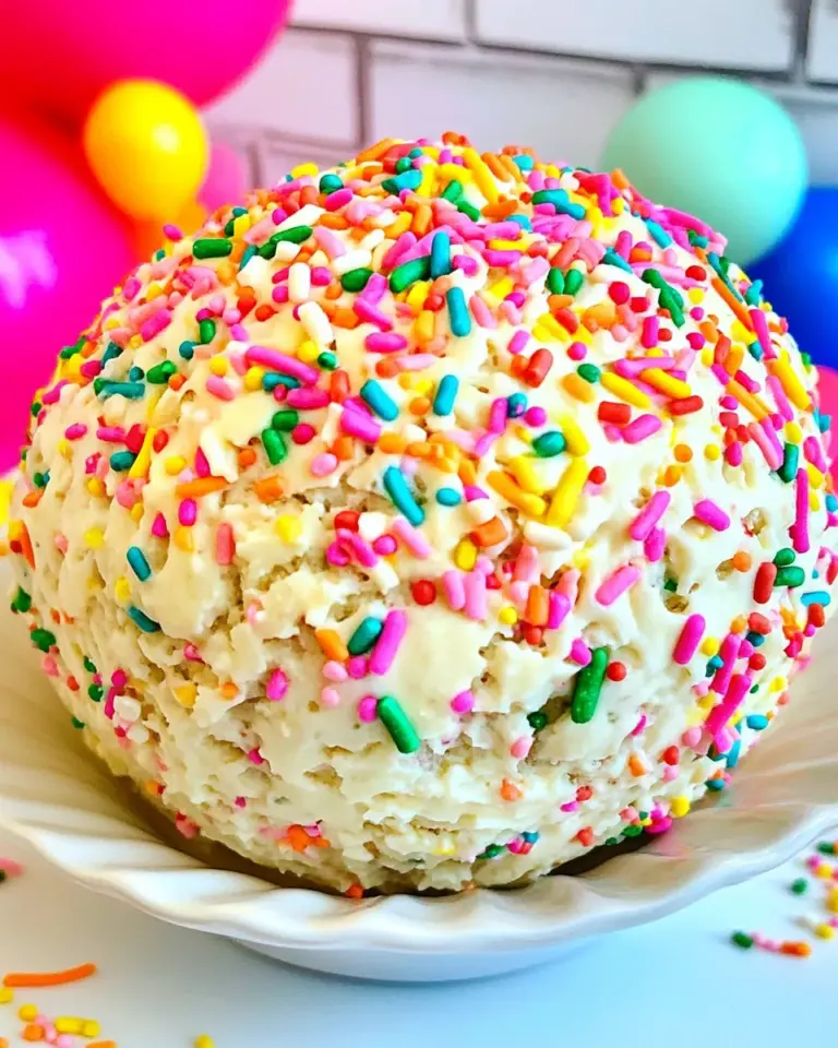 Homemade Birthday Cake Cheeseball photo