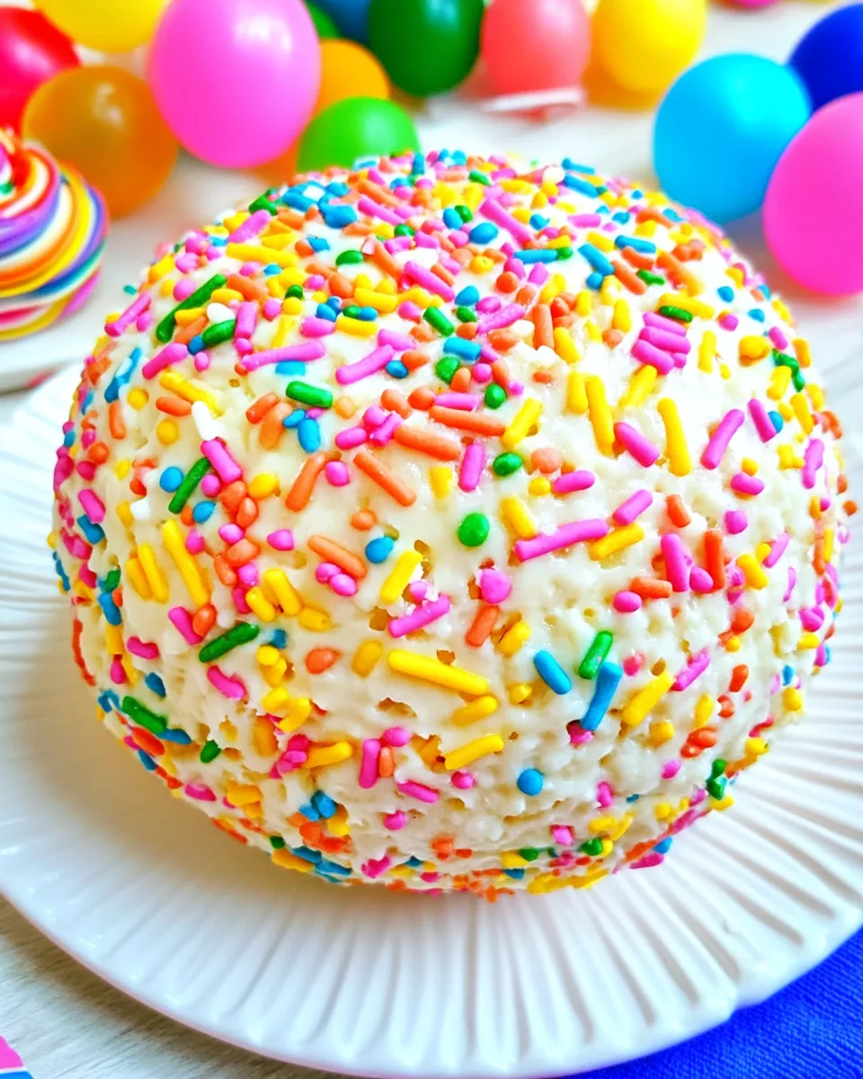 Classic Birthday Cake Cheeseball image