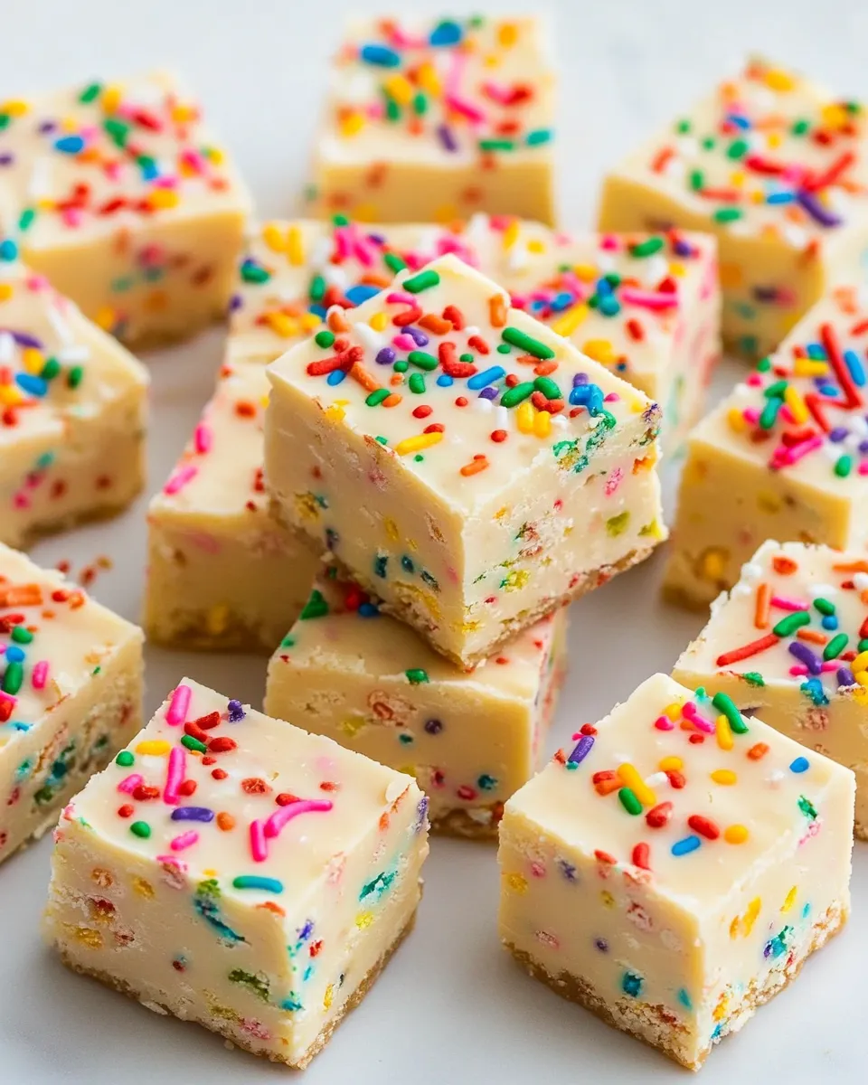 Classic Birthday Cake Fudge image
