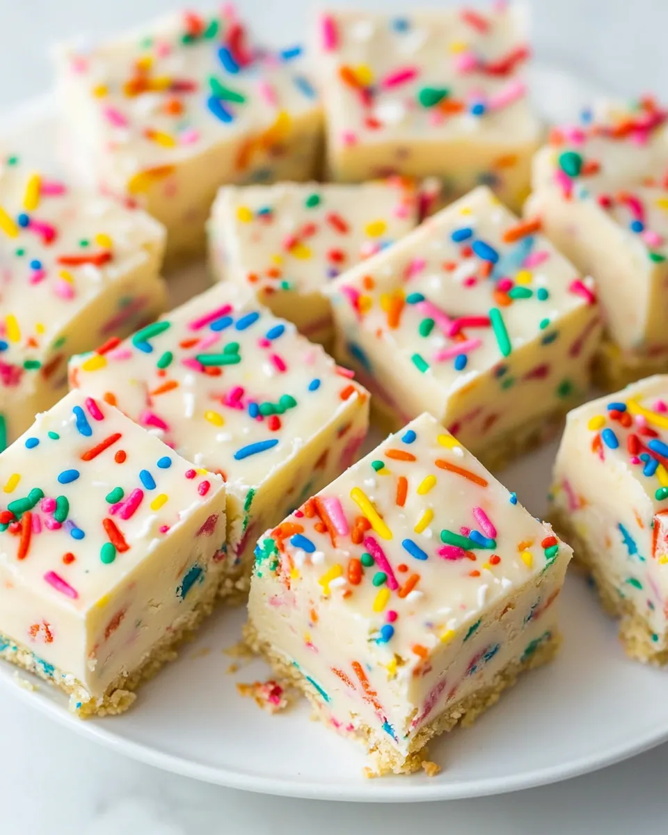 Easy Birthday Cake Fudge recipe photo