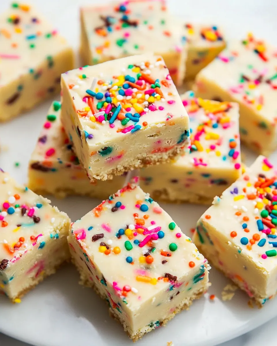 Delicious Birthday Cake Fudge shot