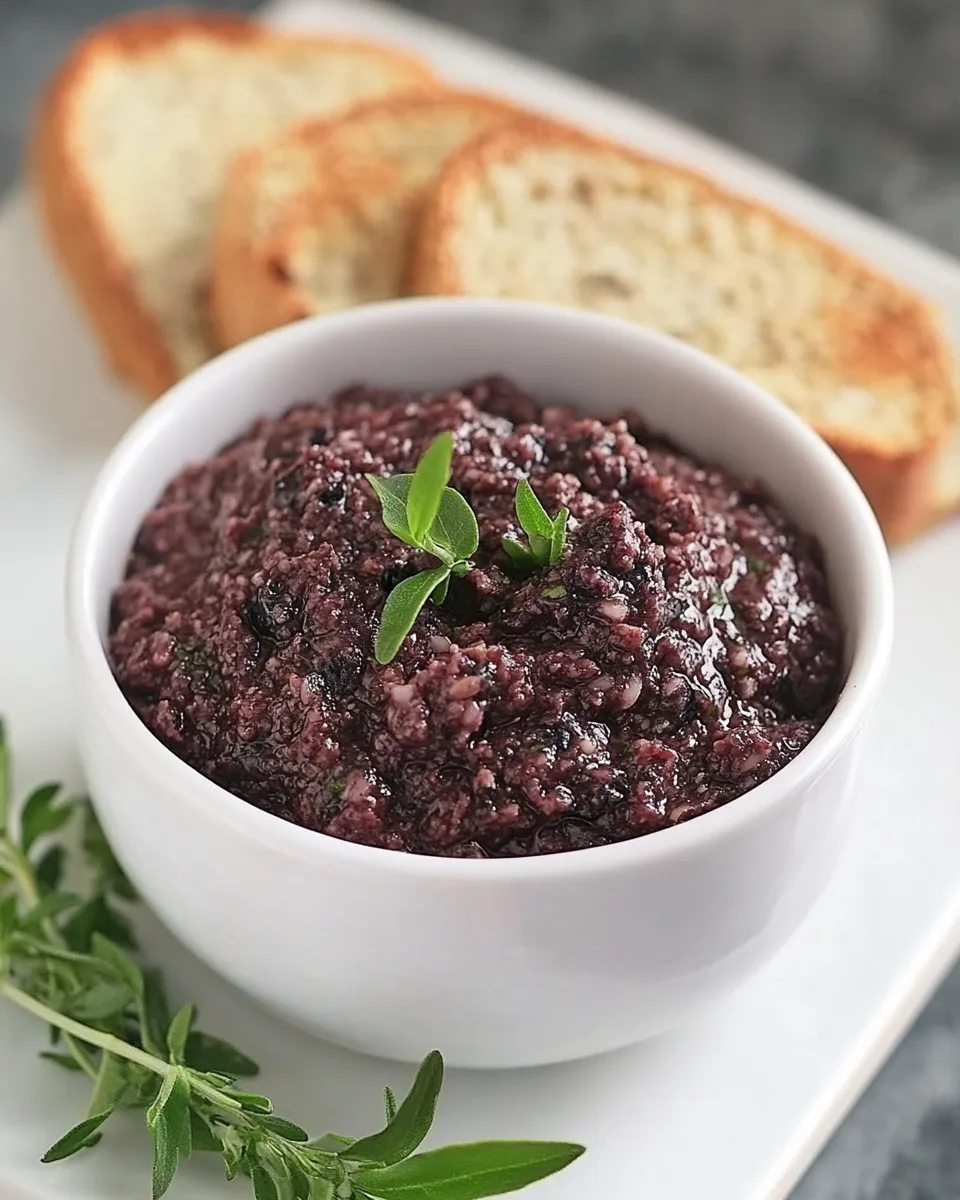 Easy Black Olive Tapenade recipe photo