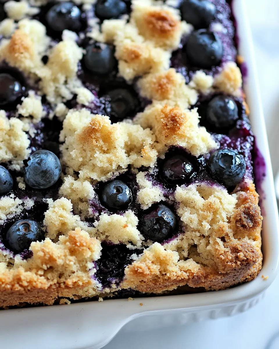 Classic Blueberry Coffee Cake Recipe with Crumb Topping image