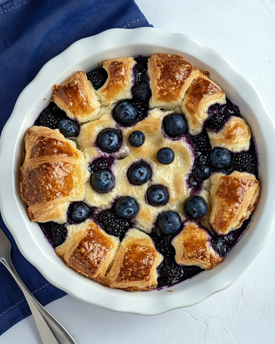 Classic Blueberry Croissant Puff image