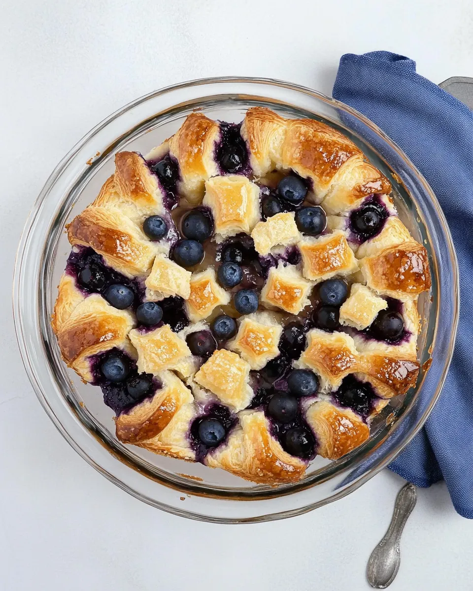 Easy Blueberry Croissant Puff recipe photo