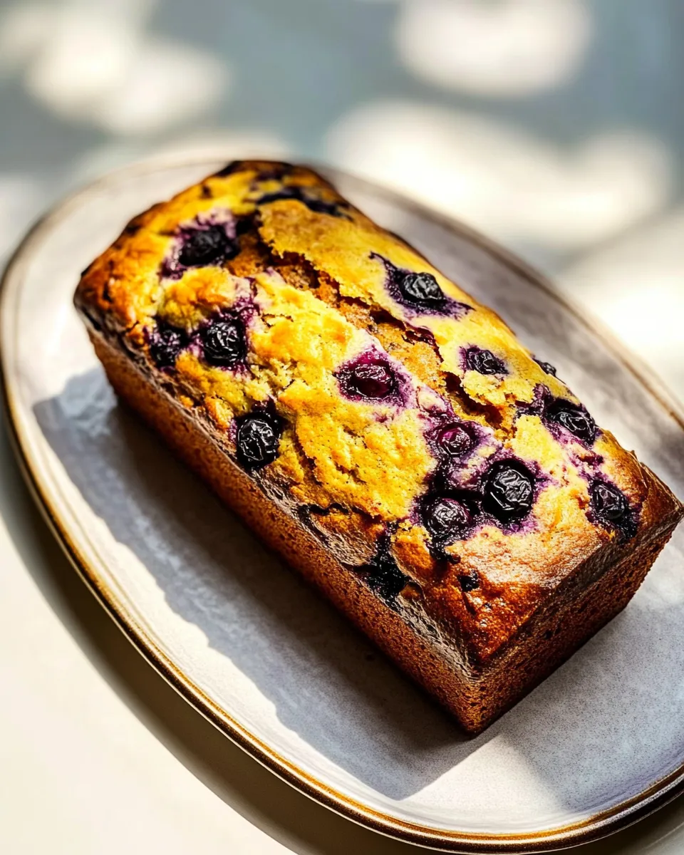 Homemade Blueberry Muffin Bread. recipe photo